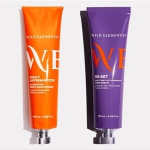 $65 2pc Wild Elements Overnight Body Cream And Body Mosturizer Full Size